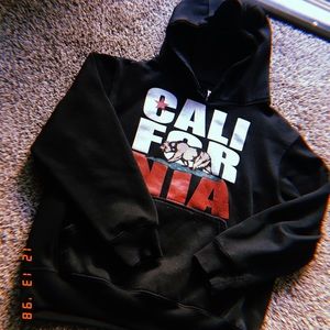 A small black California sweatshirt